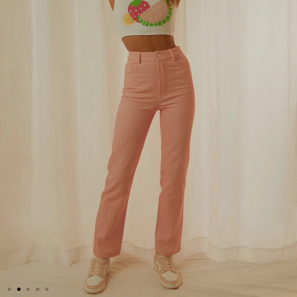 Peppermayo Electric Avenue Pants - Pink Wave size 8